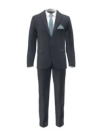 SHERRY STRETCH - Navy Glen Check (Plaid) - Image 2