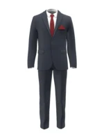 SHERRY STRETCH - Navy Glen Check (Plaid) - Image 2