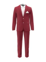 CORDUROYS & MOLESKIN - Red 14 Wale Corduroy - Image 2