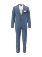 SHERRY STRETCH - Mid Blue Solid - Image 2