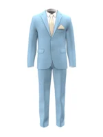 LINEN COLLECTION - Powder Blue Solid - Image 2