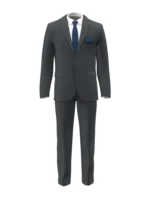 SHERRY STRETCH - Mid Grey Glen Check (Plaid) - Image 2