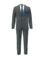 SHERRY STRETCH - Mid Grey Solid - Image 2